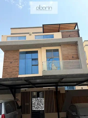 Villa for rent in Al Zahia, Ajman: 6 master bedrooms, 3 living rooms, and a majlis.