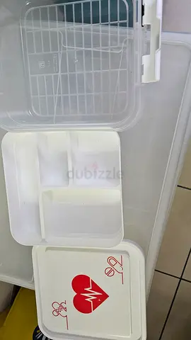 Set of 3 Clear Plastic Storage Boxes with Lids - Various Sizes