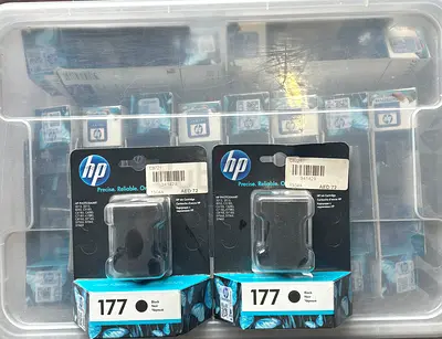 Lot of HP 177 Black Ink Cartridges (sealed) - multiple units