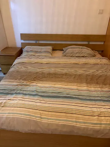 IKEA Queen bed with drawers