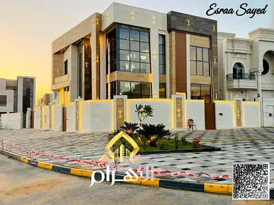 New corner villa with a full stone facade and central air conditioning in a prestigious residential