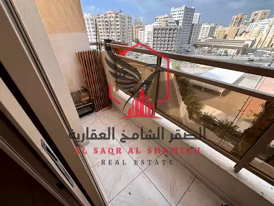 1-bedroom apartment with living room in Al Mahatta, balcony, security cheque. Prime, vibrant location near cafés, shops, and close to Dubai exit.