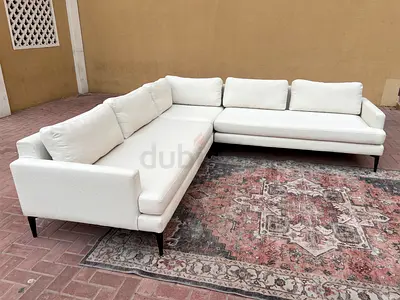 West Elm Corner Sofa Beige