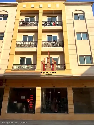 Building for sale in Muwaileh 10 year old 6 one Bed room 6 studio 4 shop income 425k sale price 4.3m