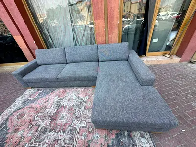 Ikea Sorvallen L shape sofa under storage