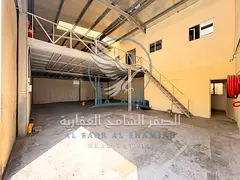 Warehouse for rent in Industrial Area 13, Sharjah, with an area of 2,800 sq. ft., equipped with offi