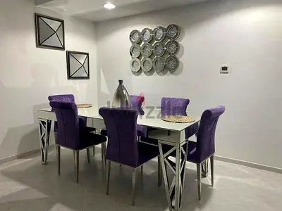 luxury glass dining table
