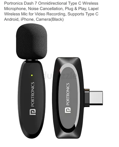 Portronics Dash 7 Omnidirectional Type C Wireless Microphone