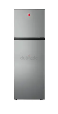 Hoover 2-Door Top Freezer Refrigerator - Silver, Good Condition
