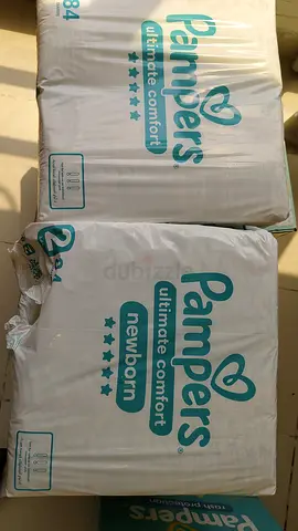 Pampers Diapers Packs 2 & 3 حفاظات بامبرز مقاس ٢ - ٣