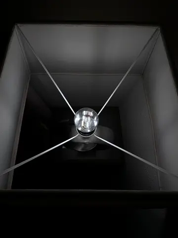 X2 Ceiling light fixture with LED lamp - good condition