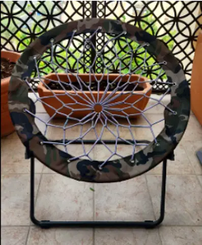 Camouflage Bungee Lounge Chair - Compact Outdoor/Patio Seat