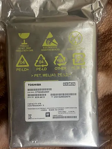 Toshiba Internal HDD 2.5" 4TB (new, sealed)