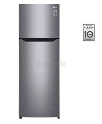 LG GN-B402SLCB Freezer Refrigerator - Silver, Good Condition