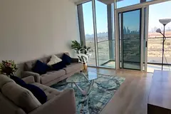 Furnished | Vacant | Balcony with Skyline View