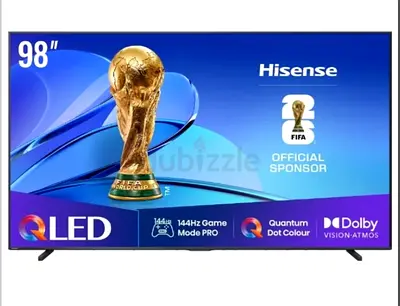 Hisense 98 inch TV QLED Smart TV-4K/ 144Hz Brand New