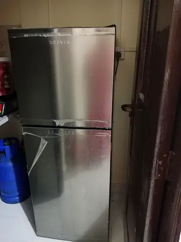 Hoover stainless steel fridge-freezer - good working condition
