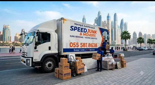 Speed Junk & Movers Truck with Packing Boxes - Dubai Moving Services (Used)