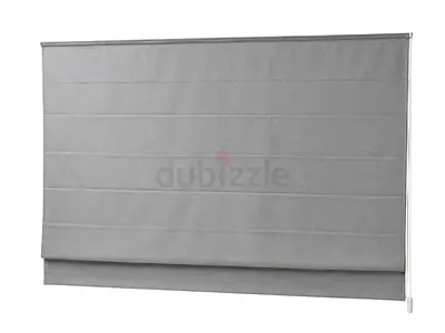 Grey Fabric Roller Blind with Pull Chain - 1 Panel