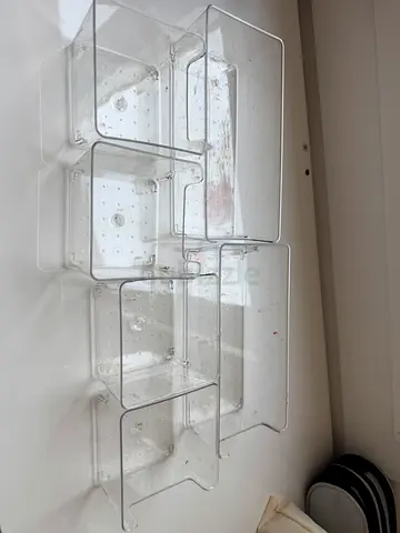 Clear Plastic Drawer Organizers / Storage Trays - Set of 6(whole set -20aed)