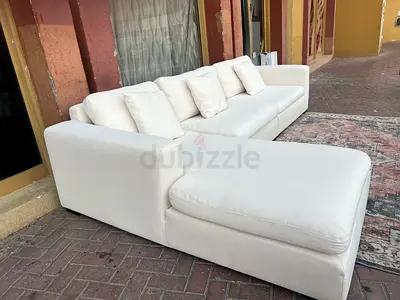 Marina home feather filled Sofa Beige