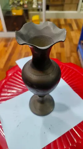 Antique Brass/Metal Decorative Vase 20cm height