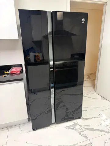 Hitachi black side by side refrigerator new model