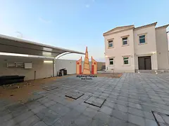 Like brand new luxury 3 bedroom villa 2 hall Majlis Maid room big yard garden parking Central Ac 120