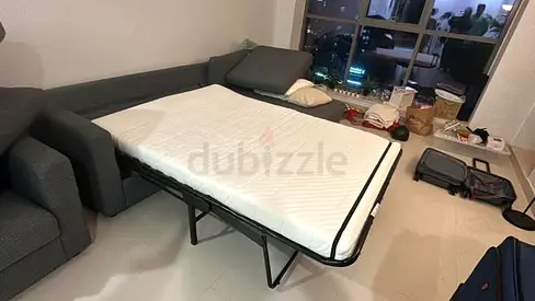 Ikea vimle L shape sofa bed with mattress