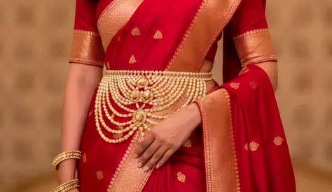 Traditional Pearl Waist Belt for Saree and Ethnic Wear 30 aed each