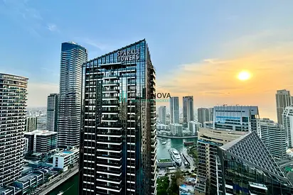 Flexible Payment Options | 1 year lease or 6-Month Minimum Lease Available ( AED 50,000) | Furnished | High Floor | Partial Sea and Marina View