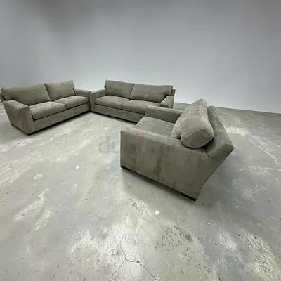 Expensive quality crate and barrel sofa set