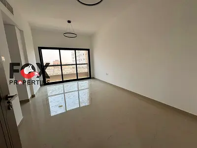 Brand-new 1BR master apartment in Al Jurf 3. 2 bathrooms, 2 balconies, central A/C, AED 34,000, 4 or 6 payments.
