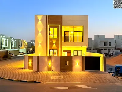 Luxury villa for sale in Al Amrah – Ajman | Modern design and high-end finishes, luxurious, spacious, and prime location
