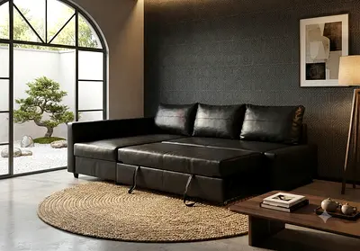 Contemporary Corner Sofa

A modern L-shaped sofa designed for comfort and practicality. Features hid