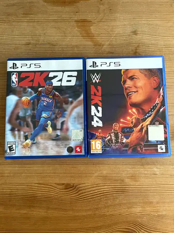PS5 Games: NBA 2K24 and WWE 2K24 — Pre-owned