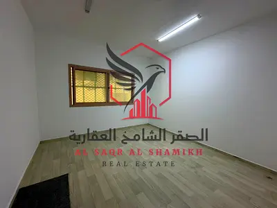Spacious 2BR apartment in Al Qasimia Al Mahatta, balcony with open view, maid room, central A/C & gas, free maintenance, near all services.