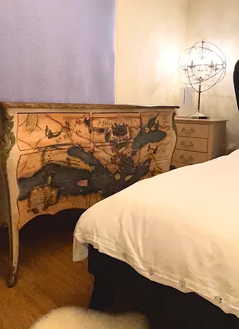 ATELIER MONCEAU Argonautica map chest of drawers side table sideboard entrance cabinet solid wood