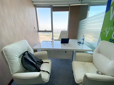 Furnished High Floor Office | 835 Sqft | Near Metro | Vacant