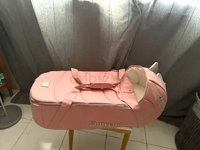 Portable Pink Baby Travel Carry Cot