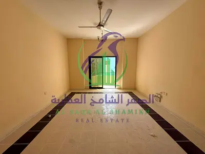 Three bedroom apartment with a living room in Al Qasimia near the station maid room master bedroom balcony spacious areas flexible payment terms open