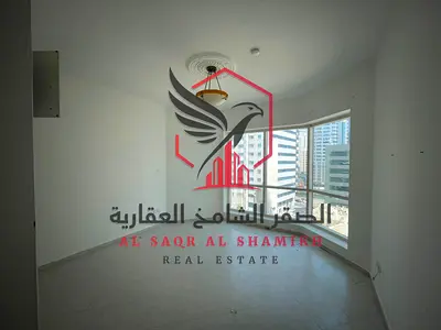 Apartment for annual rent - Al Majaz 3. Free air conditioning, free gym and swimming pool, spacious areas, open view, free maintenance, central air