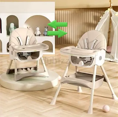 Convertible Baby High Chair — Adjustable 2-in-1 Feeding Chair