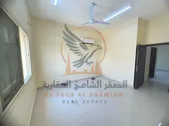 For annual rent One-bedroom apartment in Al Muwaihat 1 Ajman New building with a modern bathroom and