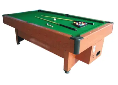 9ft Billiard Table Coin Operated Wooden Deck Pool Table with coin option