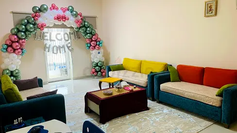 3-Seater and 2-Seater Sofa Set with Coffee Table - Good Condition