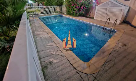 6Bhk with pool Hall Majlis Balcony big gardan parking balcony maids room store room 160k electricity owner name.