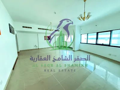 شقة غرفتين وصالة بالممزر على مخرج دبي مباشر مع بلكونتين و3 حمامات وباركينغ وجيم ومسبح