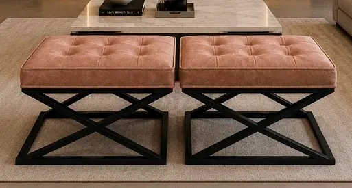Pottery barn ottoman 2