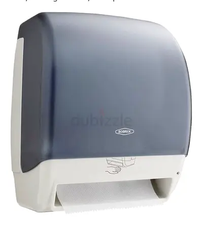 Bobrick Surface-Mounted Automatic Roll Paper Towel Dispenser, Dark Translucent Plastic Model B-72974